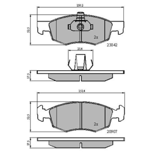 DriveTec Brake Pads DBPPAD1796