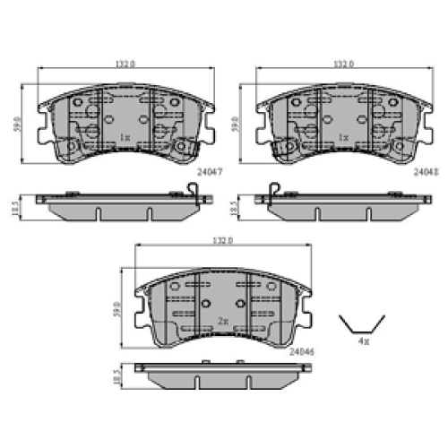 DriveTec Brake Pads DBPPAD1799