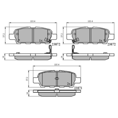 DriveTec Brake Pads DBPPAD1807