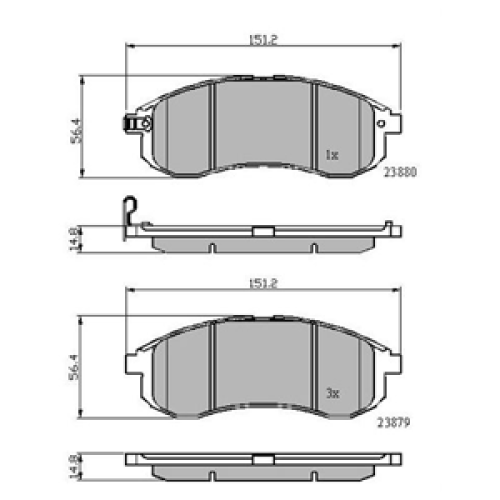 DriveTec Brake Pads DBPPAD1808