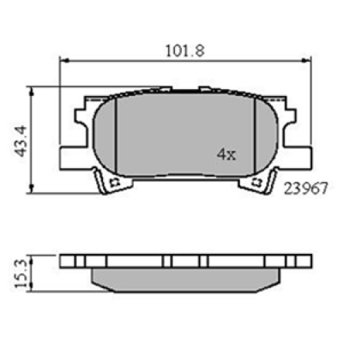 DriveTec Brake Pads DBPPAD1820