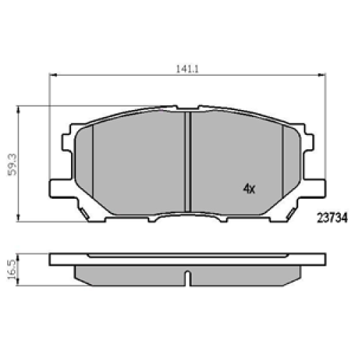 DriveTec Brake Pads DBPPAD1823