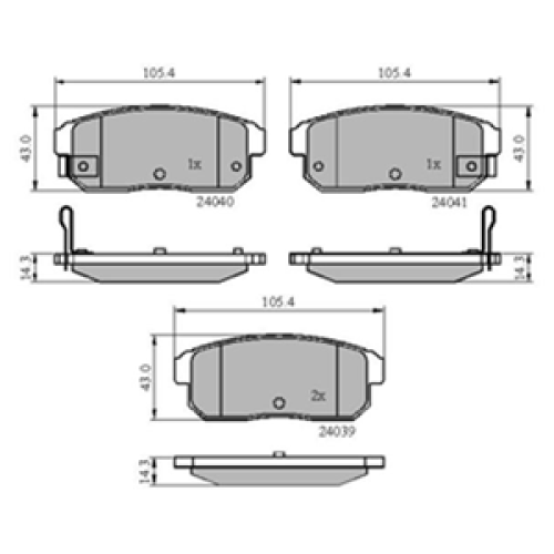 DriveTec Brake Pads DBPPAD1829