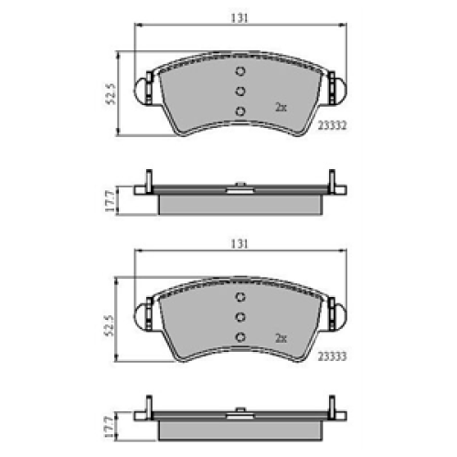 DriveTec Brake Pads DBPPAD1846
