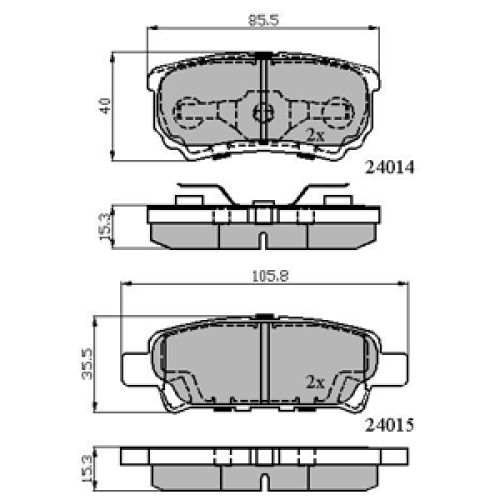 DriveTec Brake Pads DBPPAD1852