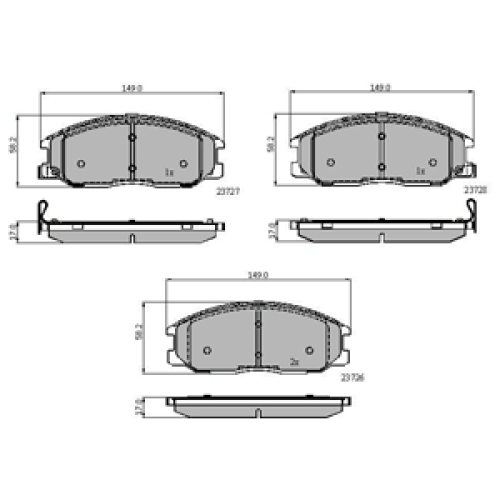 DriveTec Brake Pads DBPPAD1857