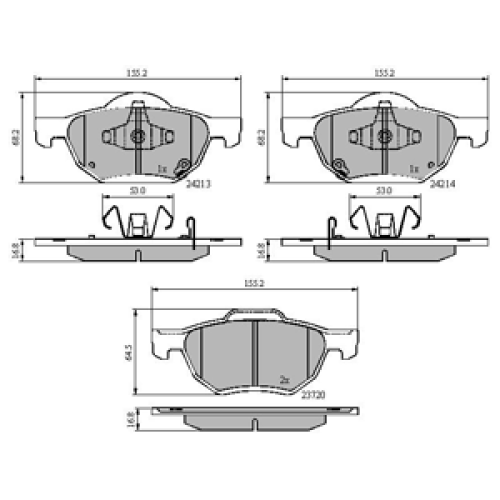 DriveTec Brake Pads DBPPAD1862