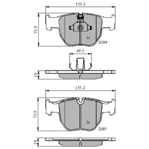 DriveTec Brake Pads DBPPAD1863