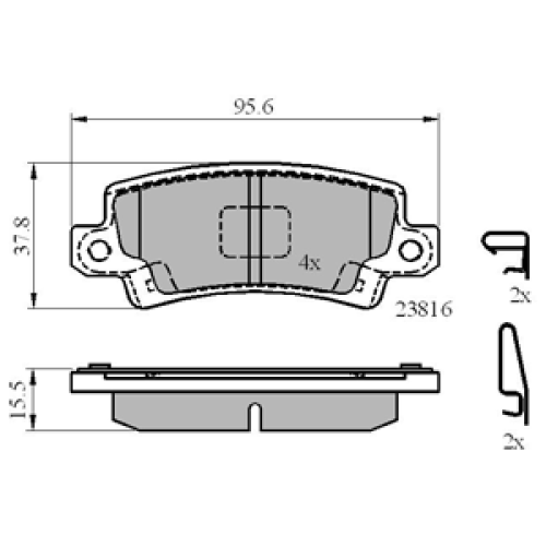 DriveTec Brake Pads DBPPAD1864
