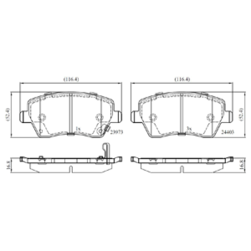 DriveTec Brake Pads DBPPAD1865