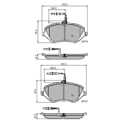 DriveTec Brake Pads DBPPAD1891