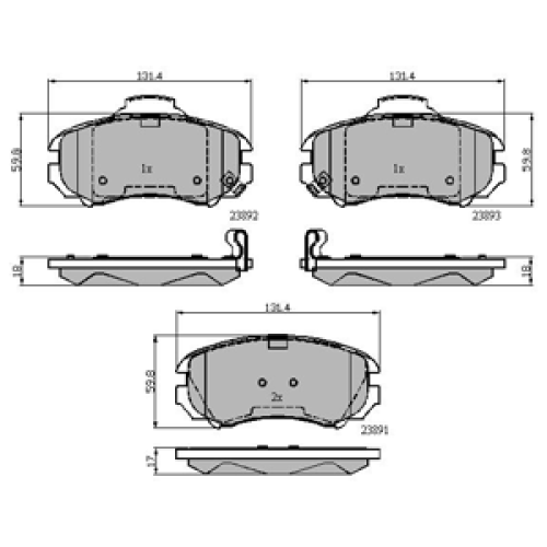 DriveTec Brake Pads DBPPAD1902