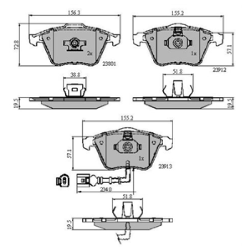 DriveTec Brake Pads DBPPAD1921