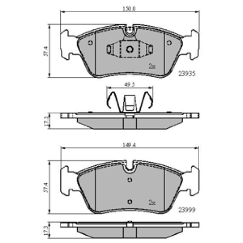 DriveTec Brake Pads DBPPAD1925