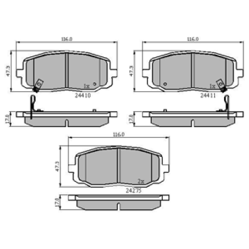 DriveTec Brake Pads DBPPAD1933