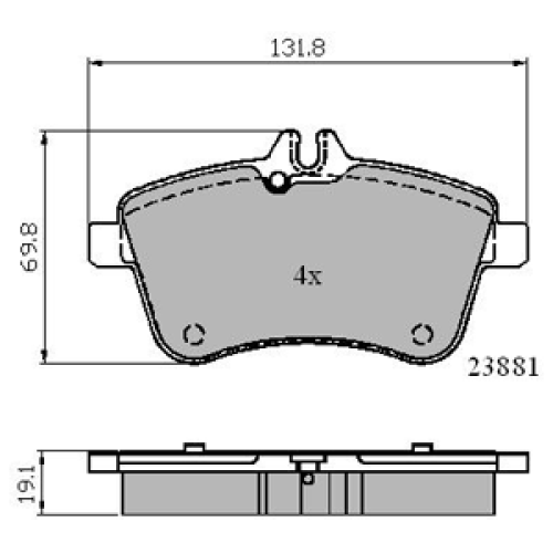 DriveTec Brake Pads DBPPAD1938