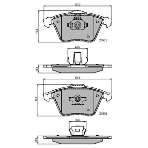 DriveTec Brake Pads DBPPAD1943