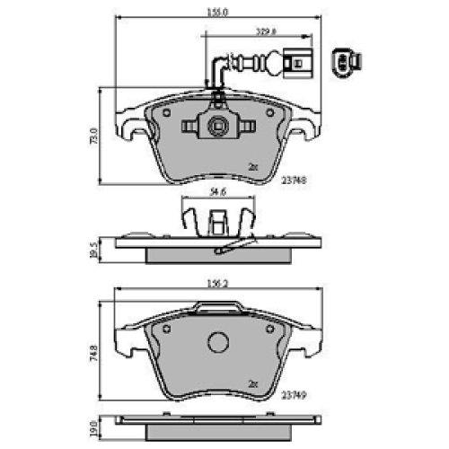 DriveTec Brake Pads DBPPAD1950