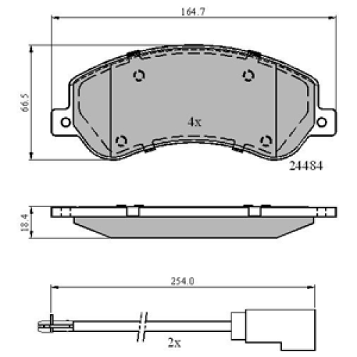 DriveTec Brake Pads DBPPAD1954