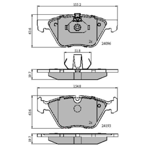 DriveTec Brake Pads DBPPAD1956