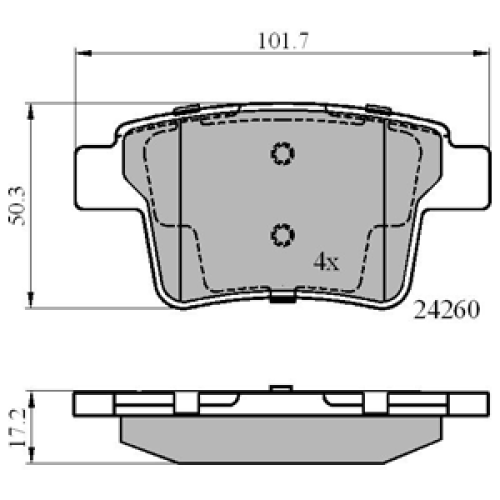 DriveTec Brake Pads DBPPAD1957