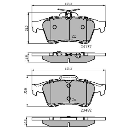 DriveTec Brake Pads DBPPAD1958