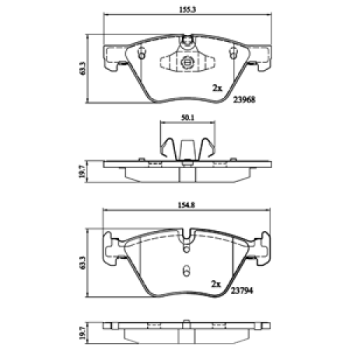 DriveTec Brake Pads DBPPAD1960