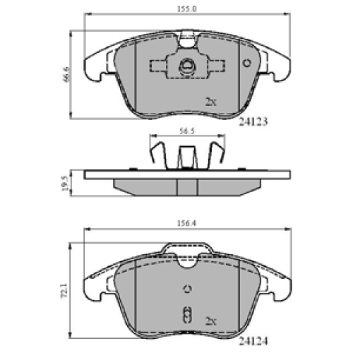 DriveTec Brake Pads DBPPAD1967