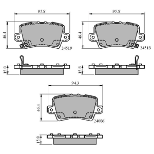 DriveTec Brake Pads DBPPAD1971