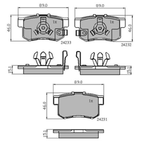 DriveTec Brake Pads DBPPAD1972