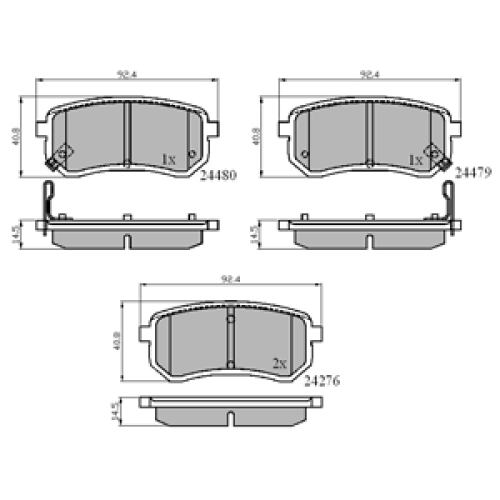 DriveTec Brake Pads DBPPAD1976
