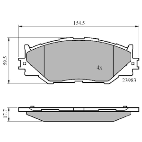 DriveTec Brake Pads DBPPAD1977