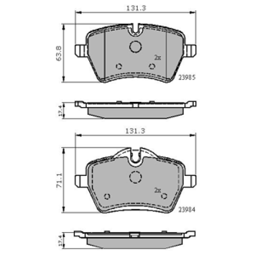 DriveTec Brake Pads DBPPAD1985
