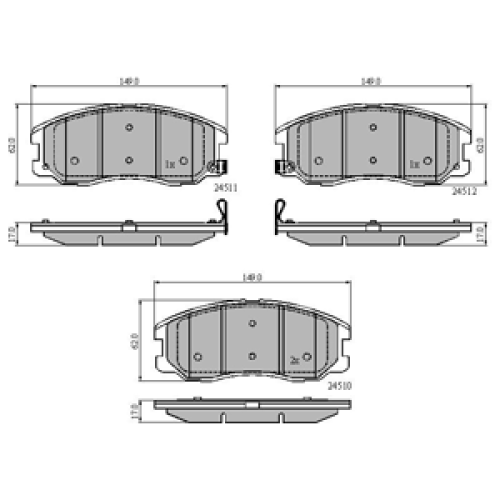 DriveTec Brake Pads DBPPAD1987
