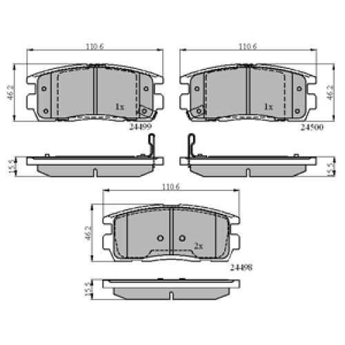 DriveTec Brake Pads DBPPAD1988
