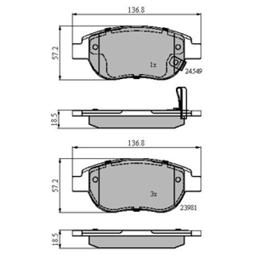 DriveTec Brake Pads DBPPAD1990