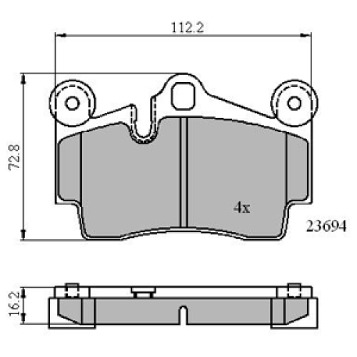 DriveTec Brake Pads DBPPAD1998