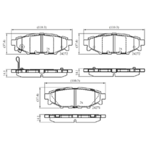 DriveTec Brake Pads DBPPAD1999