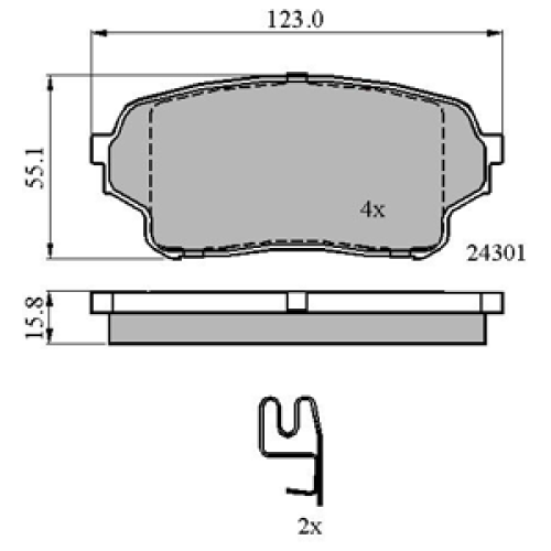 DriveTec Brake Pads DBPPAD2000