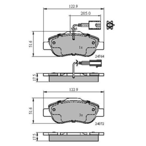 DriveTec Brake Pads DBPPAD2014