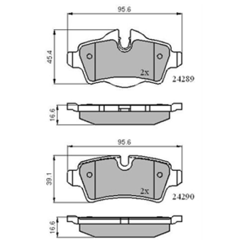DriveTec Brake Pads DBPPAD2022