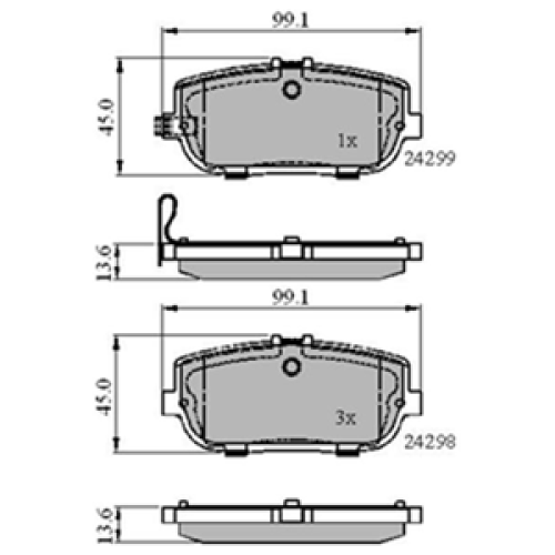 DriveTec Brake Pads DBPPAD2027