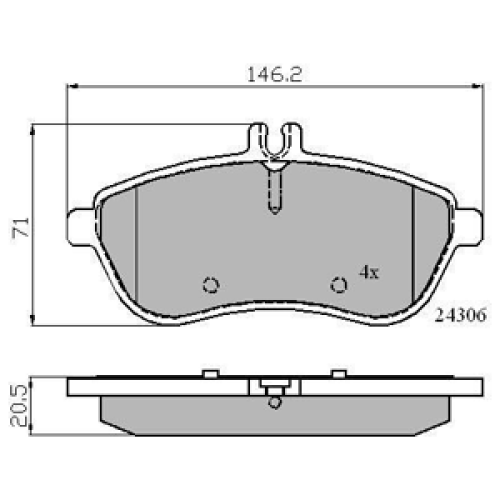 DriveTec Brake Pads DBPPAD2028