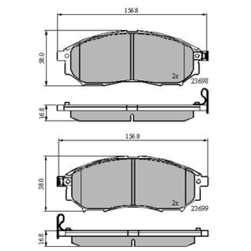 DriveTec Brake Pads DBPPAD2030