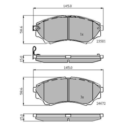 DriveTec Brake Pads DBPPAD2036