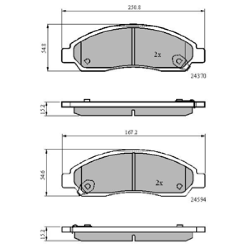 DriveTec Brake Pads DBPPAD2037