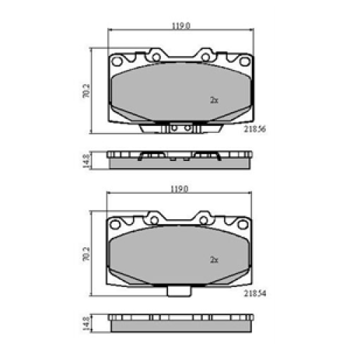DriveTec Brake Pads DBPPAD2044