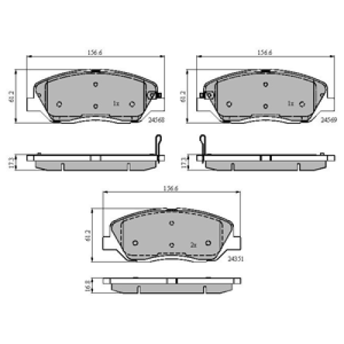 DriveTec Brake Pads DBPPAD2048
