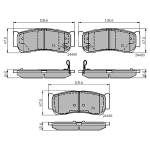 DriveTec Brake Pads DBPPAD2049