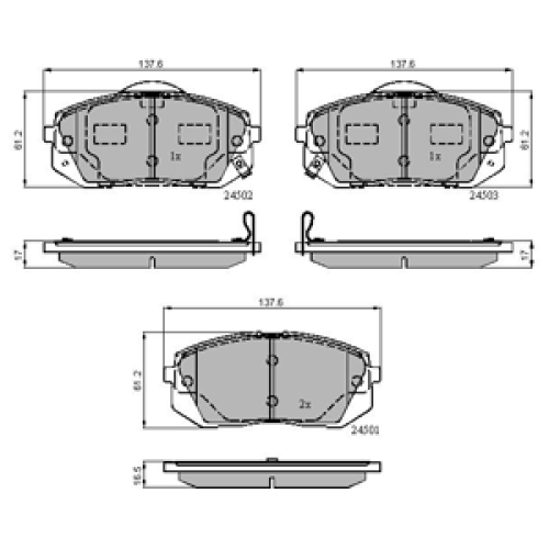 DriveTec Brake Pads DBPPAD2050